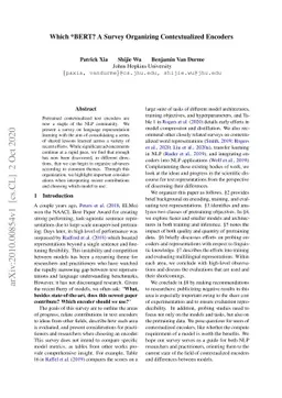 Which *BERT? A Survey Organizing Contextualized Encoders