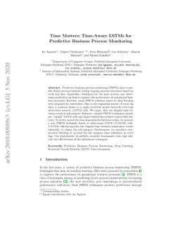Time Matters: Time-Aware LSTMs for Predictive Business Process
  Monitoring