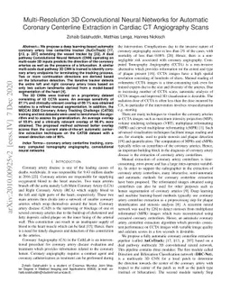 Multi-Resolution 3D Convolutional Neural Networks for Automatic Coronary
  Centerline Extraction in Cardiac CT Angiography Scans