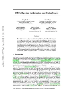 BOSS: Bayesian Optimization over String Spaces