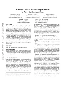 A Deeper Look at Discounting Mismatch in Actor-Critic Algorithms