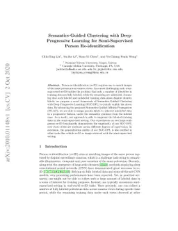 Semantics-Guided Clustering with Deep Progressive Learning for
  Semi-Supervised Person Re-identification