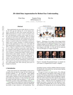 3D-Aided Data Augmentation for Robust Face Understanding