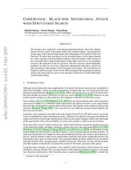 CorrAttack: Black-box Adversarial Attack with Structured Search