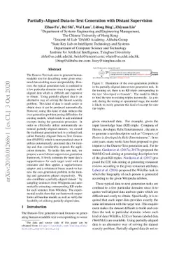 Partially-Aligned Data-to-Text Generation with Distant Supervision