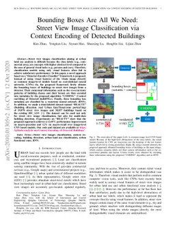 Bounding Boxes Are All We Need: Street View Image Classification via
  Context Encoding of Detected Buildings