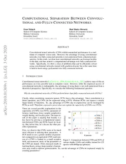 Computational Separation Between Convolutional and Fully-Connected
  Networks