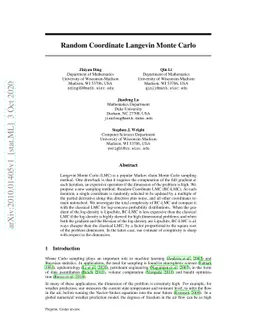 Random Coordinate Langevin Monte Carlo