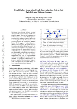 GraphDialog: Integrating Graph Knowledge into End-to-End Task-Oriented
  Dialogue Systems