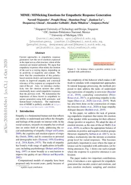 MIME: MIMicking Emotions for Empathetic Response Generation