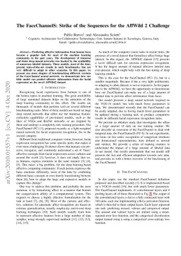 The FaceChannelS: Strike of the Sequences for the AffWild 2 Challenge