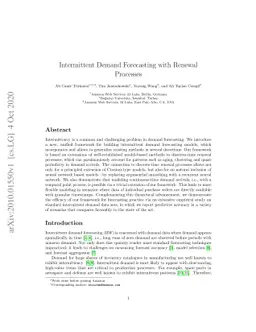 Intermittent Demand Forecasting with Renewal Processes