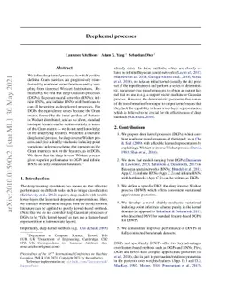 Deep kernel processes