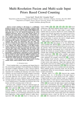 Multi-Resolution Fusion and Multi-scale Input Priors Based Crowd
  Counting