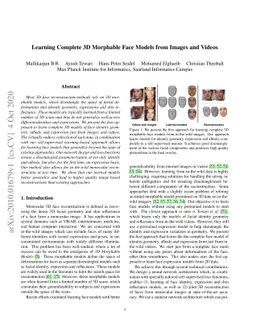 Learning Complete 3D Morphable Face Models from Images and Videos
