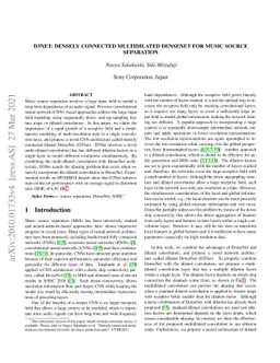 D3Net: Densely connected multidilated DenseNet for music source
  separation