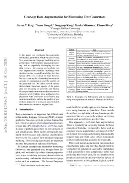 GenAug: Data Augmentation for Finetuning Text Generators