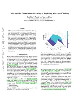 Understanding Catastrophic Overfitting in Single-step Adversarial
  Training