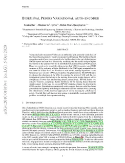 Bigeminal Priors Variational auto-encoder