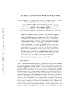 Test-time Unsupervised Domain Adaptation