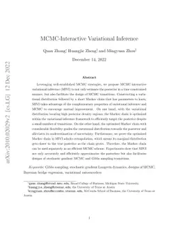 MCMC-Interactive Variational Inference