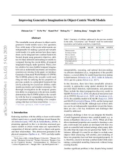 Improving Generative Imagination in Object-Centric World Models