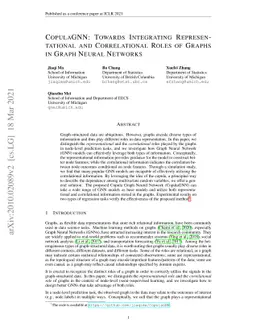 CopulaGNN: Towards Integrating Representational and Correlational Roles
  of Graphs in Graph Neural Networks