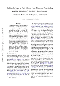 Self-training Improves Pre-training for Natural Language Understanding