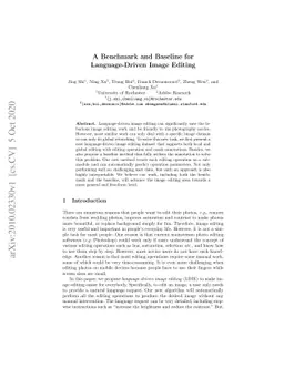 A Benchmark and Baseline for Language-Driven Image Editing