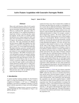 Active Feature Acquisition with Generative Surrogate Models