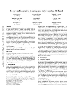 Secure Collaborative Training and Inference for XGBoost