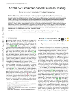 Astraea: Grammar-based Fairness Testing