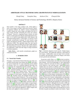 Arbitrary Style Transfer using Graph Instance Normalization