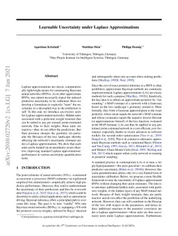 Learnable Uncertainty under Laplace Approximations