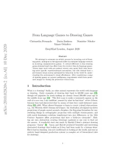 From Language Games to Drawing Games