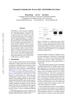 Semantic Evaluation for Text-to-SQL with Distilled Test Suites