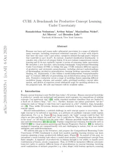 CURI: A Benchmark for Productive Concept Learning Under Uncertainty