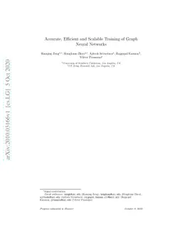 Accurate, Efficient and Scalable Training of Graph Neural Networks