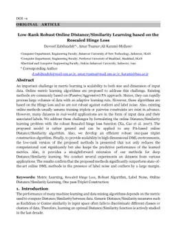 Low-Rank Robust Online Distance/Similarity Learning based on the
  Rescaled Hinge Loss
