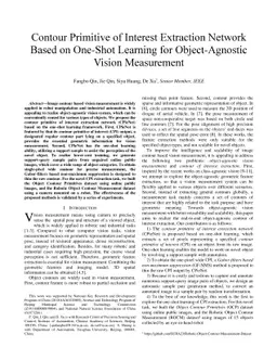 Contour Primitive of Interest Extraction Network Based on One-Shot
  Learning for Object-Agnostic Vision Measurement