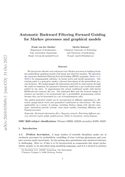 Automatic Backward Filtering Forward Guiding for Markov processes and
  graphical models
