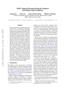 TeMP: Temporal Message Passing for Temporal Knowledge Graph Completion