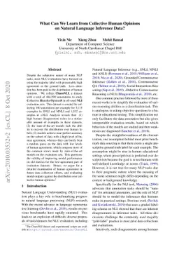 What Can We Learn from Collective Human Opinions on Natural Language
  Inference Data?