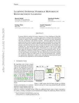 Learning Intrinsic Symbolic Rewards in Reinforcement Learning