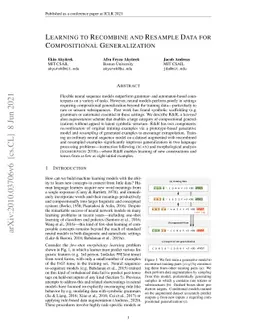 Learning to Recombine and Resample Data for Compositional Generalization