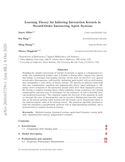 Learning Theory for Inferring Interaction Kernels in Second-Order
  Interacting Agent Systems