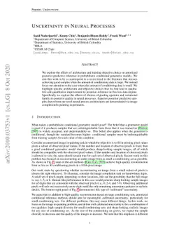 Uncertainty in Neural Processes