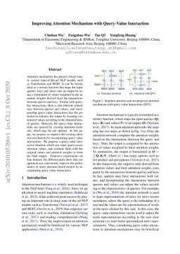 Improving Attention Mechanism with Query-Value Interaction