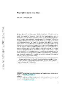 Association rules over time