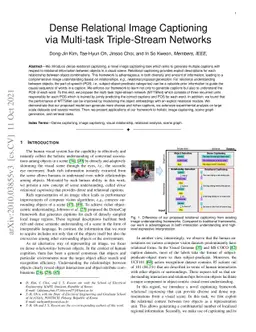 Dense Relational Image Captioning via Multi-task Triple-Stream Networks